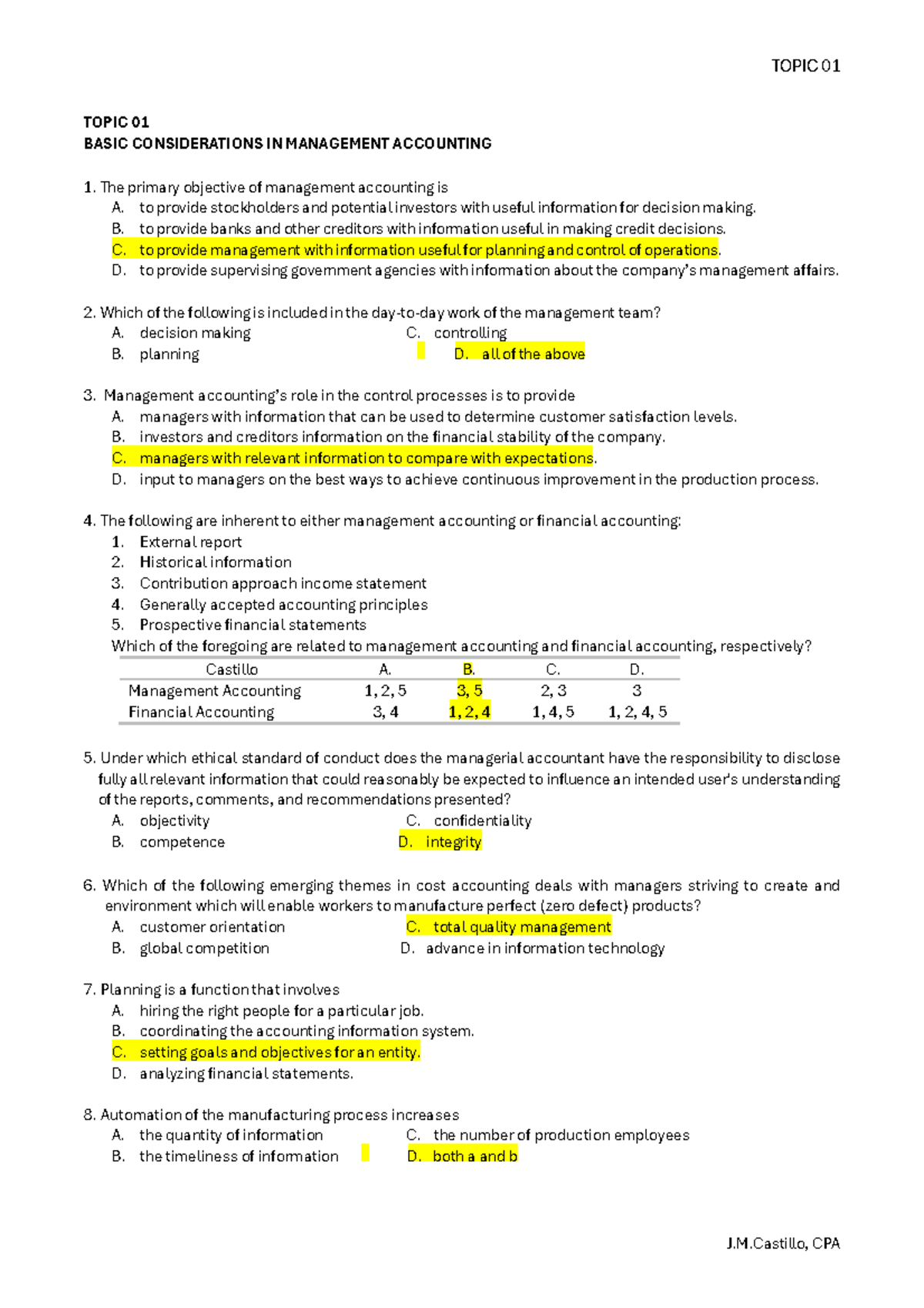 01 Basic Considerations in Management Accounting - Studocu