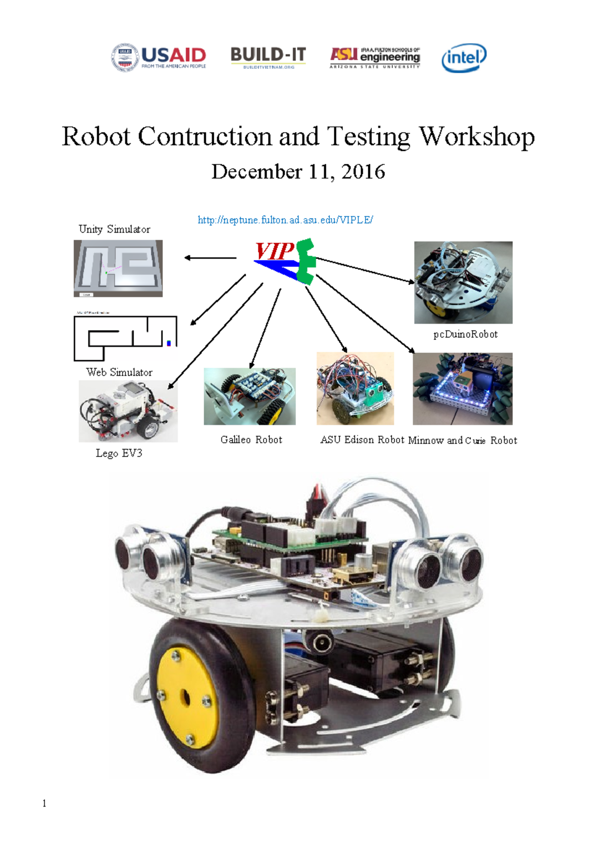 1. Instructions for Assembling - Testing pc Duino Robots - final - 1 ...