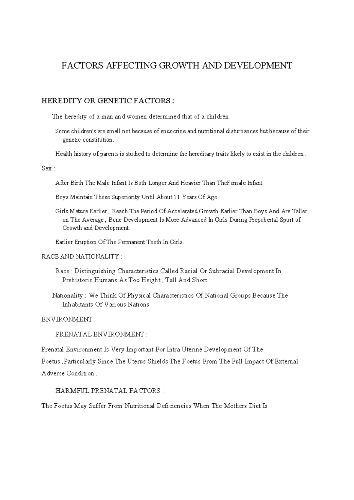 Factors Affecting Growth and Development (G&D) - An In-Depth Analysis ...