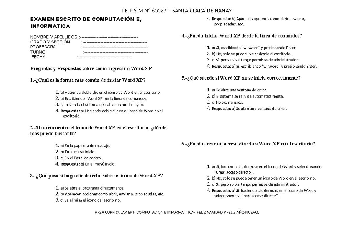 Preguntas Básicas De Computación E Informática www.studocu.com