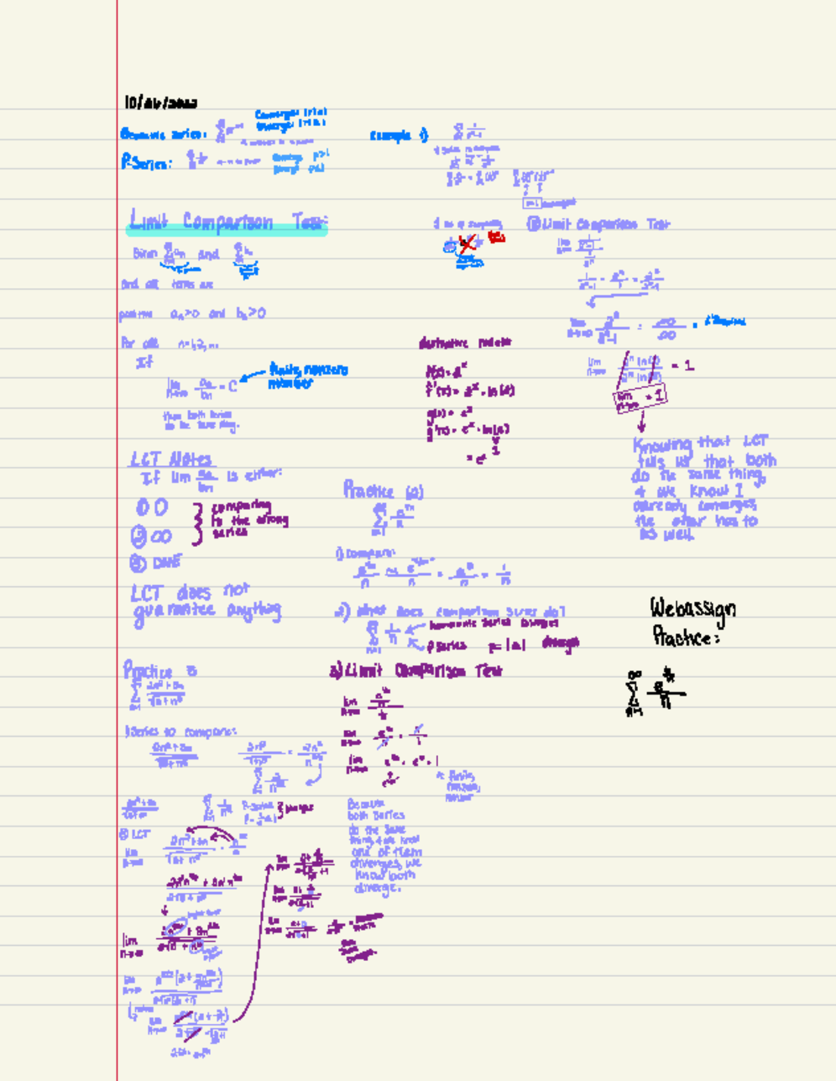 Limit Comparison Test Notes - Deprecated API usage: The SVG back-end is ...