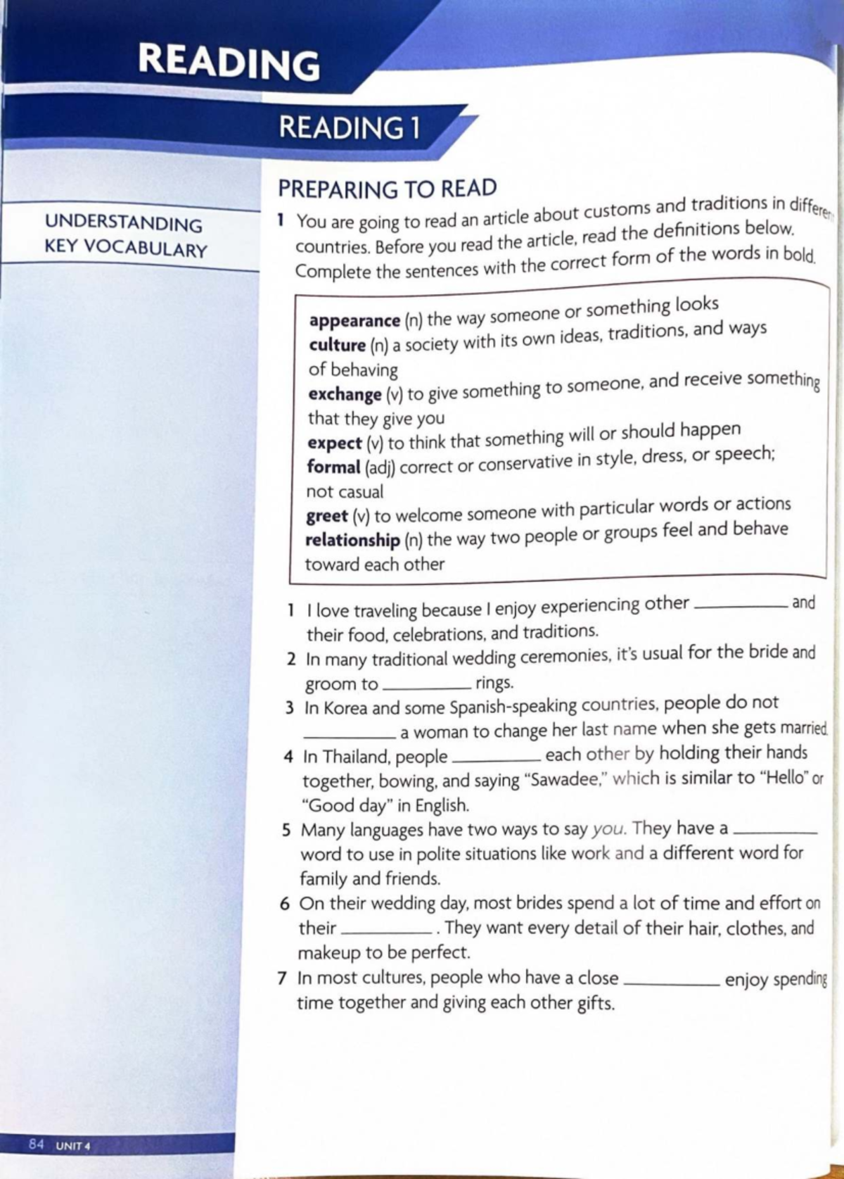 Prism 2 Unit 4 - Understanding customs and traditions in different ...