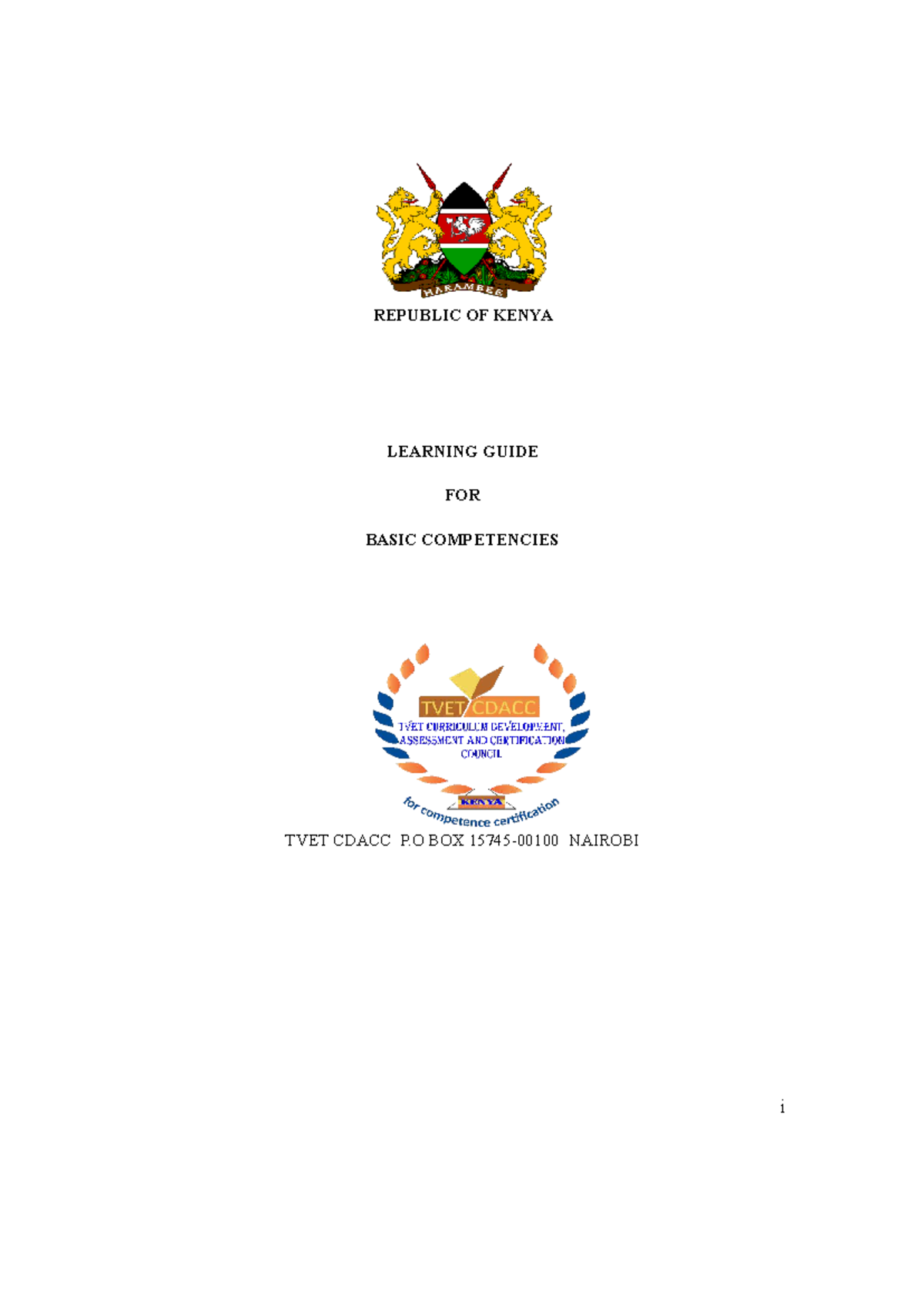 Employability Skills Learning Guide for TVET Level 6 Competencies - Studocu