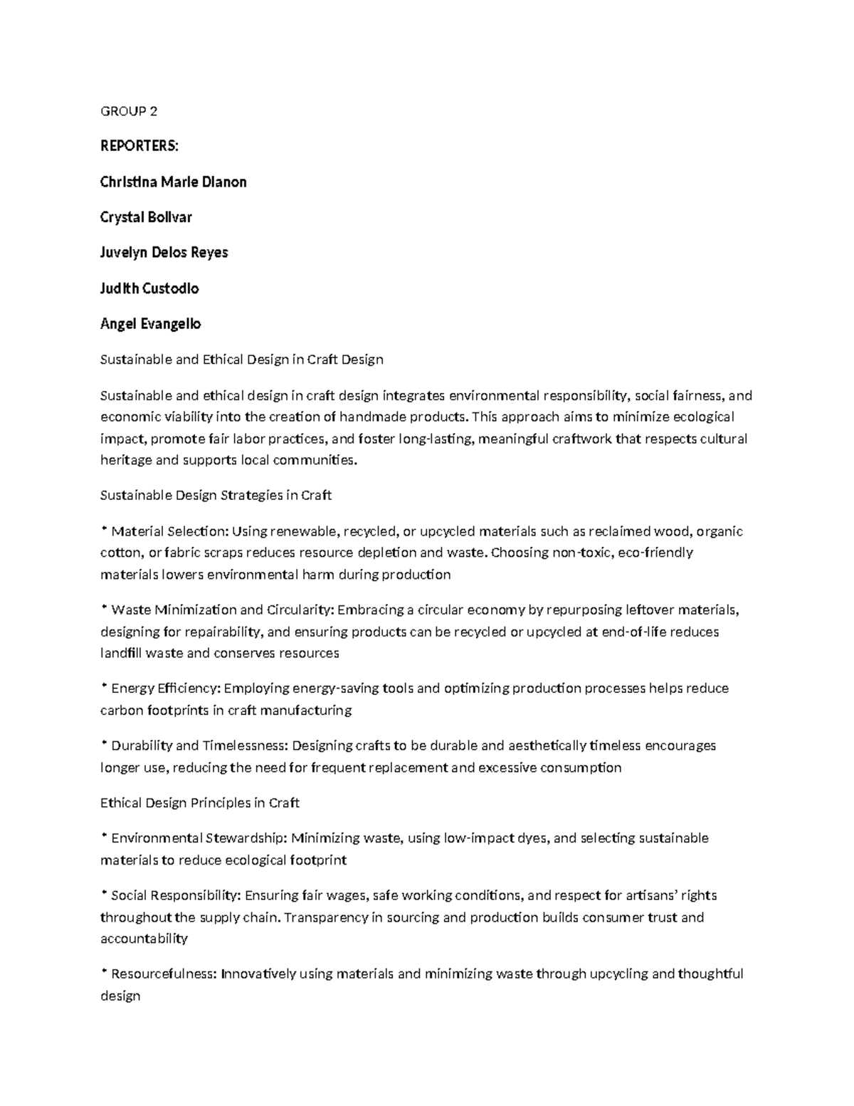 Sustainable Craft Design Case Study: Strategies & Ethical Practices ...