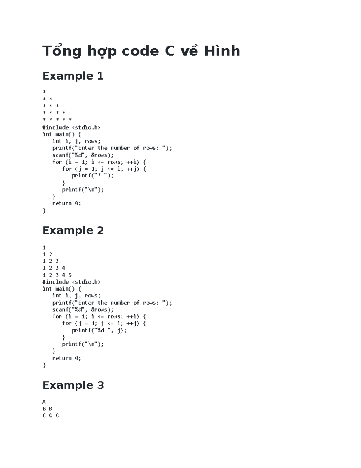 Code hình - ksdfhjbfsbhsd - Tổng hợp code C về Hình Example 1