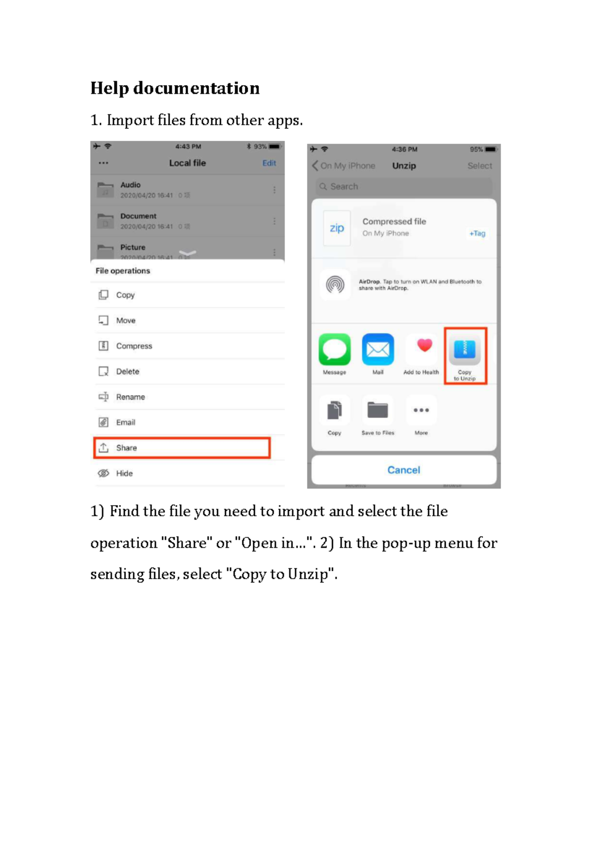 Importing Files and Features Overview for App Usage - Studocu