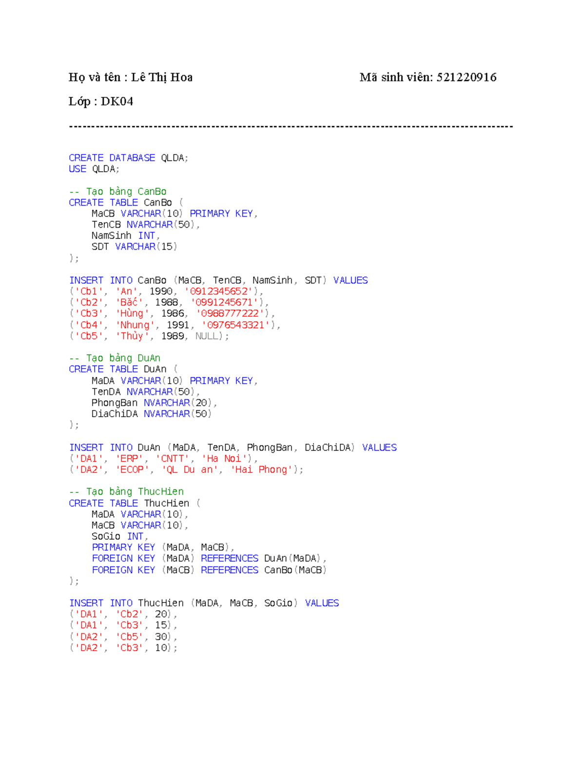 SQL Database Creation and Management Notes - DK - Studocu