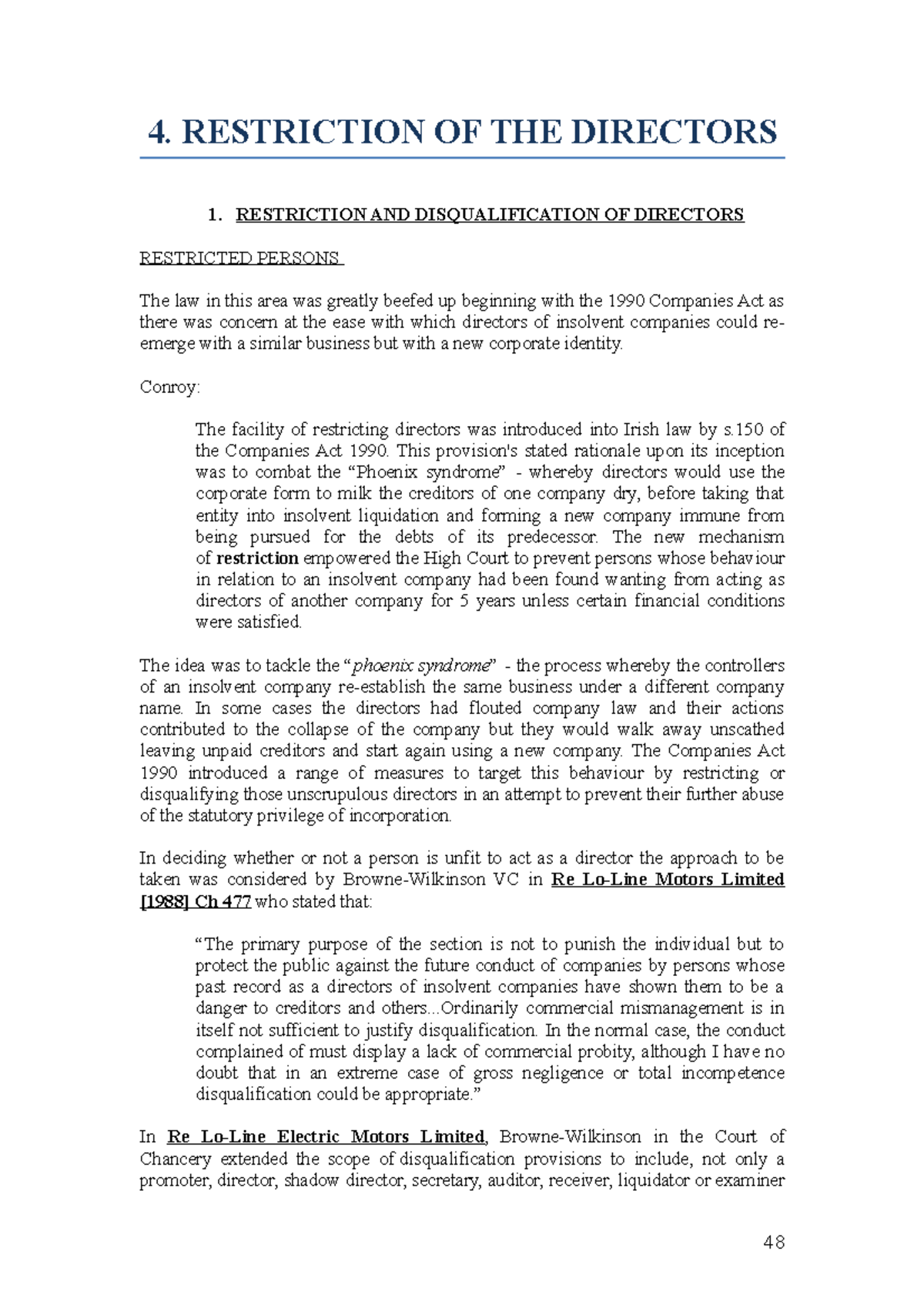 4. Directors' Restrictions: Understanding Legal Frameworks and ...