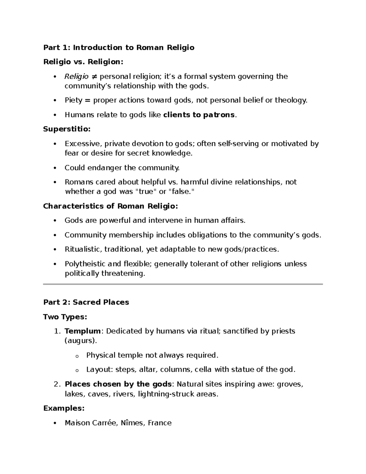 Roman Society Exam Guide: Key Concepts and Study Notes - Studocu