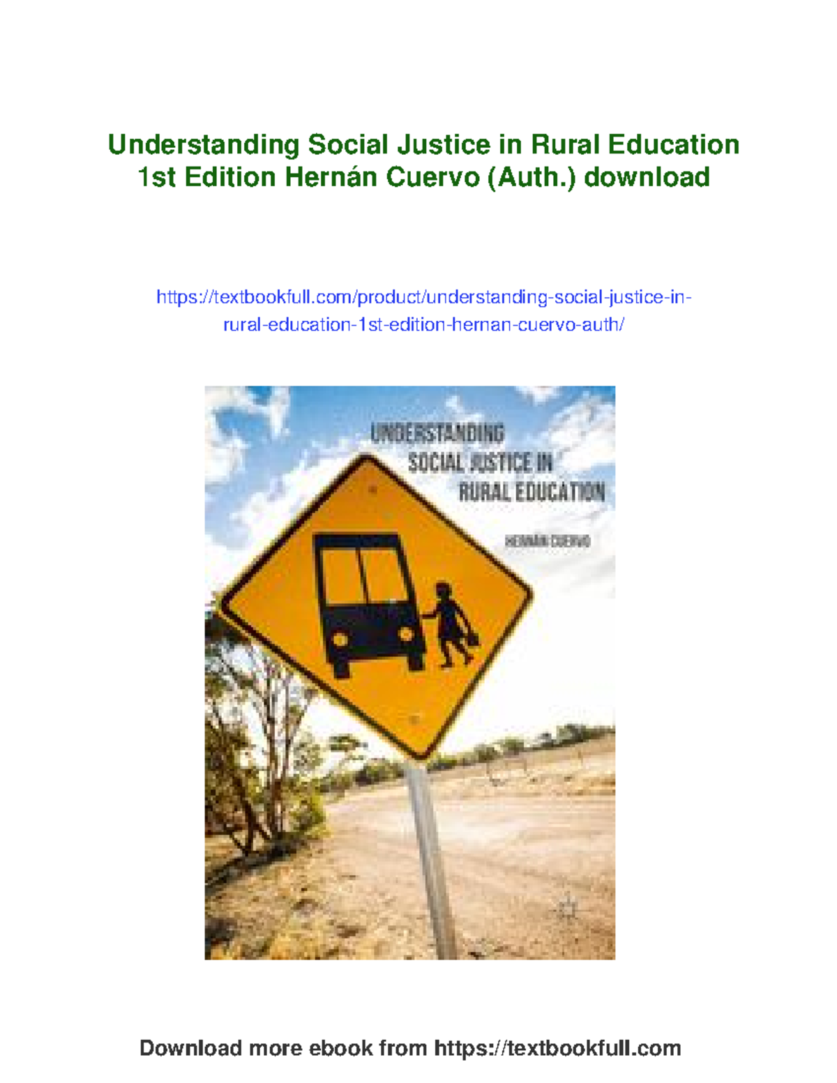Understanding Social Justice in Rural Education: Insights from H ...