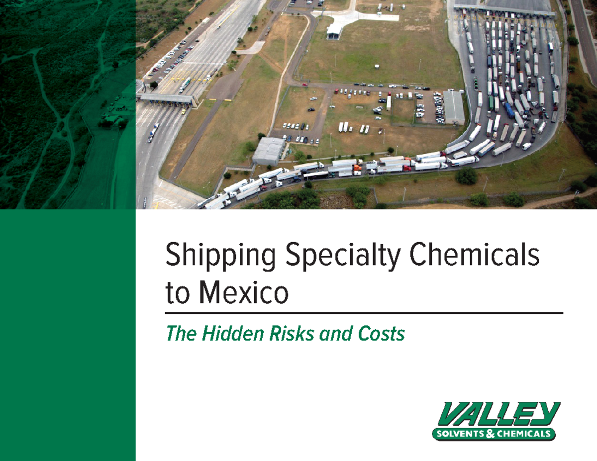 VEB 01062023: Shipping Specialty Chemicals to Mexico - Risks & Costs ...