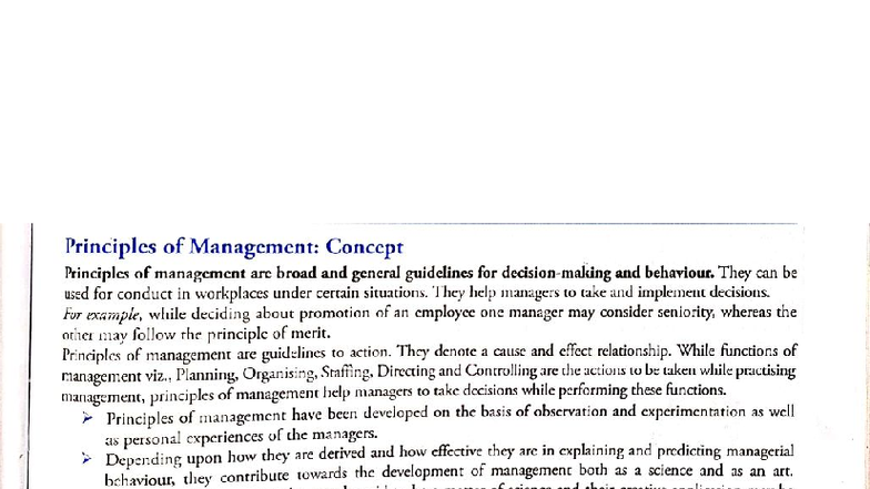 Principles of Management (MGT101): Complete Chapter Overview - Studocu