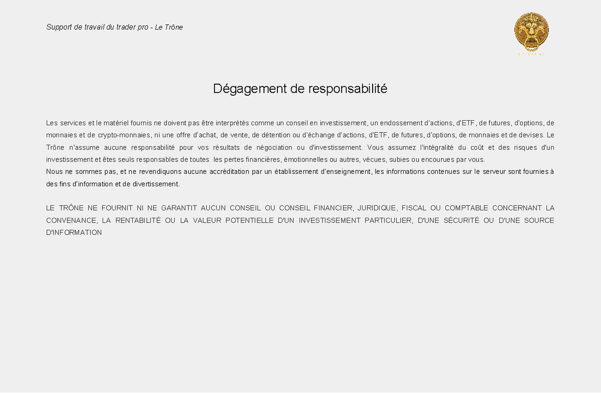 Événements de Liquidité et Stratégies de Trading - Analyse Approfondie -  Studocu