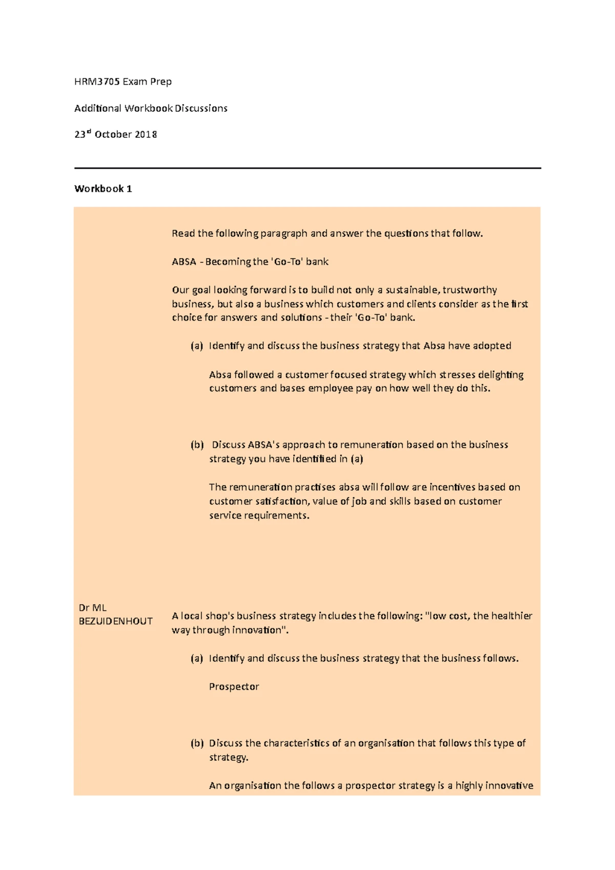 Grade 12 Business Strategies Notes 240303 Term 1 2024 - Studocu