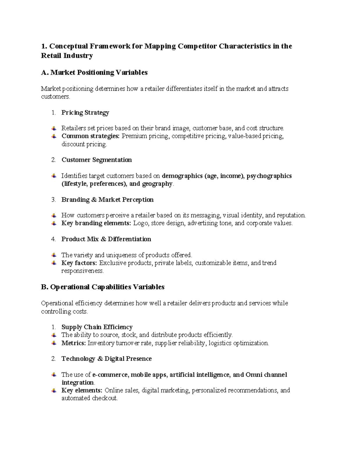 1. Lecture Notes: Conceptual Framework for Retail Competitor Mapping ...