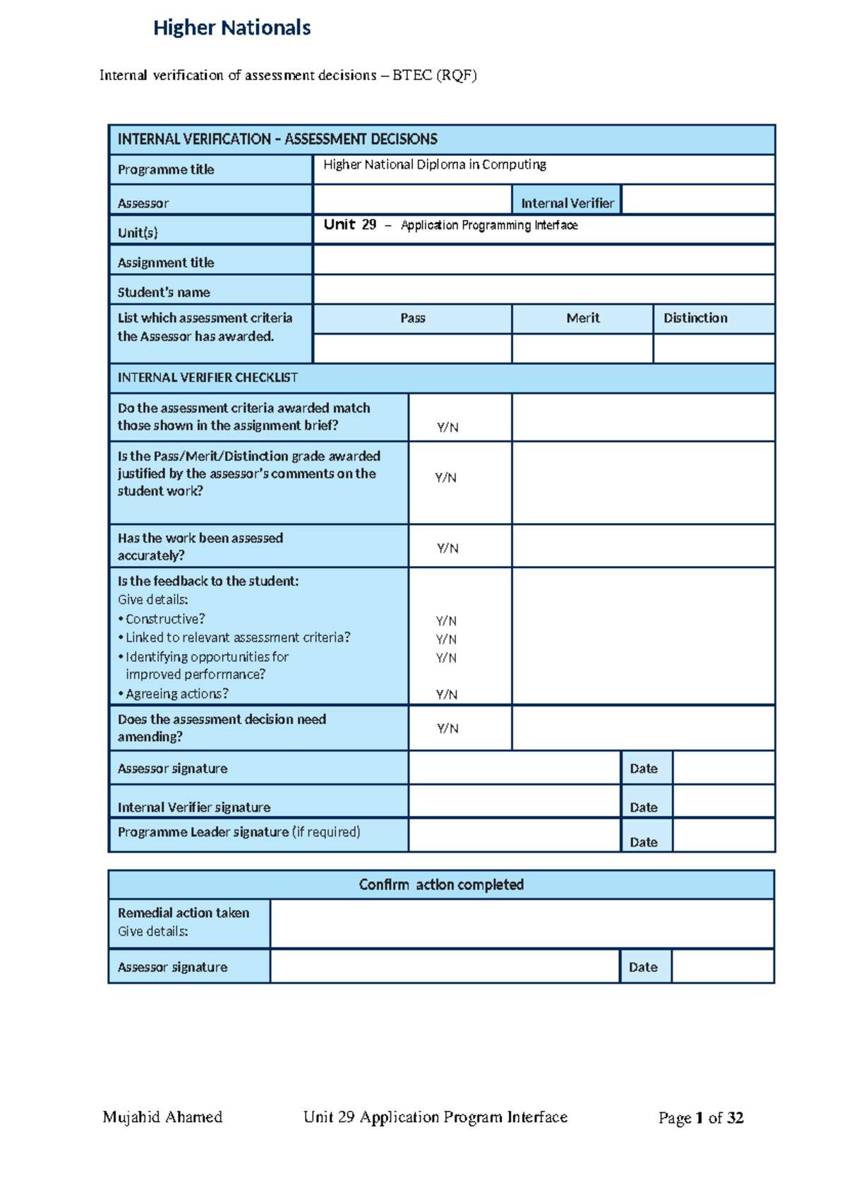 LD93238 [API] [HND batch 02] [Mujahid Ahamed] - Higher Nationals ...