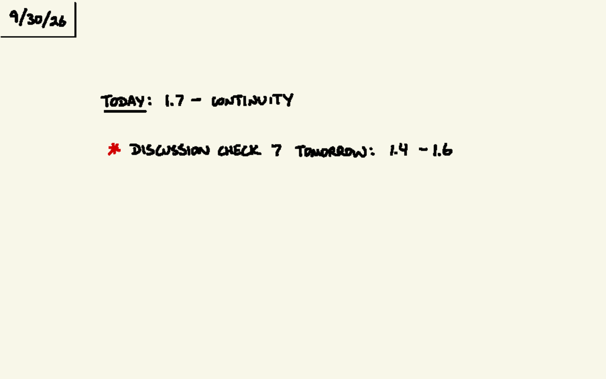 13012b - Continuity Concepts and Discontinuities Explained - Studocu