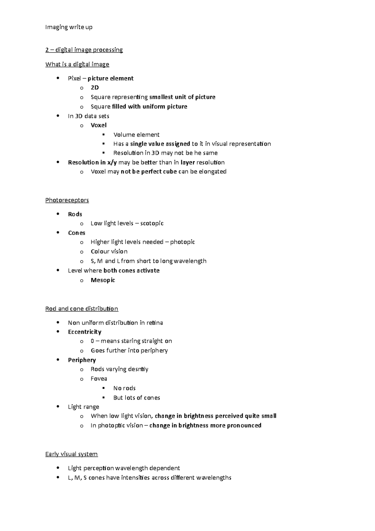 Digital Image Processing Notes for Biomedical Research (BIO 101) - Studocu