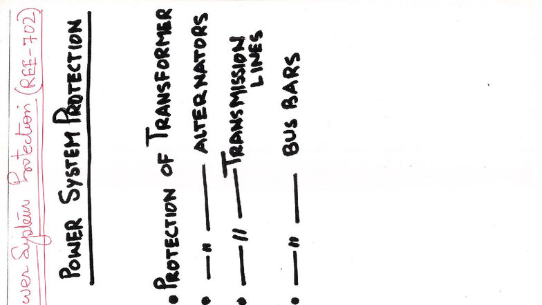 Transformer Protection: Power System Protection Techniques and Relays ...