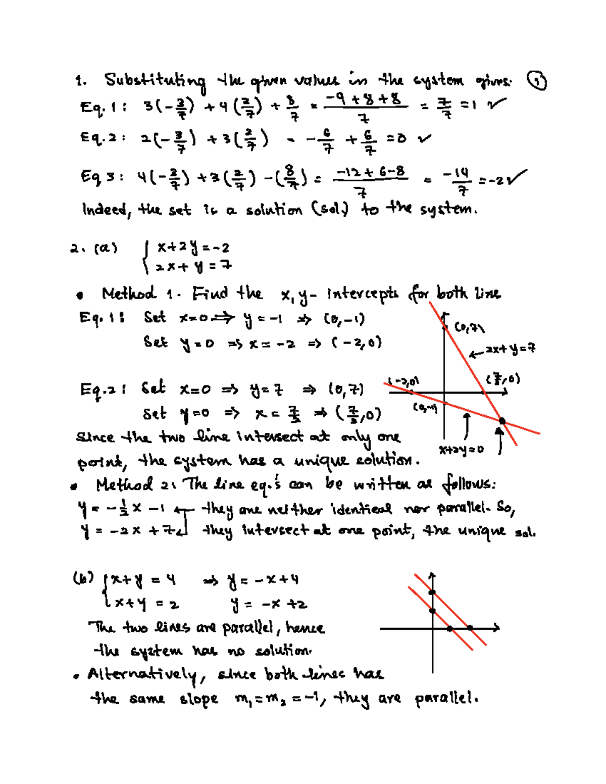 Assignment 1 Solutions - Analyzing System of Equations - Studocu