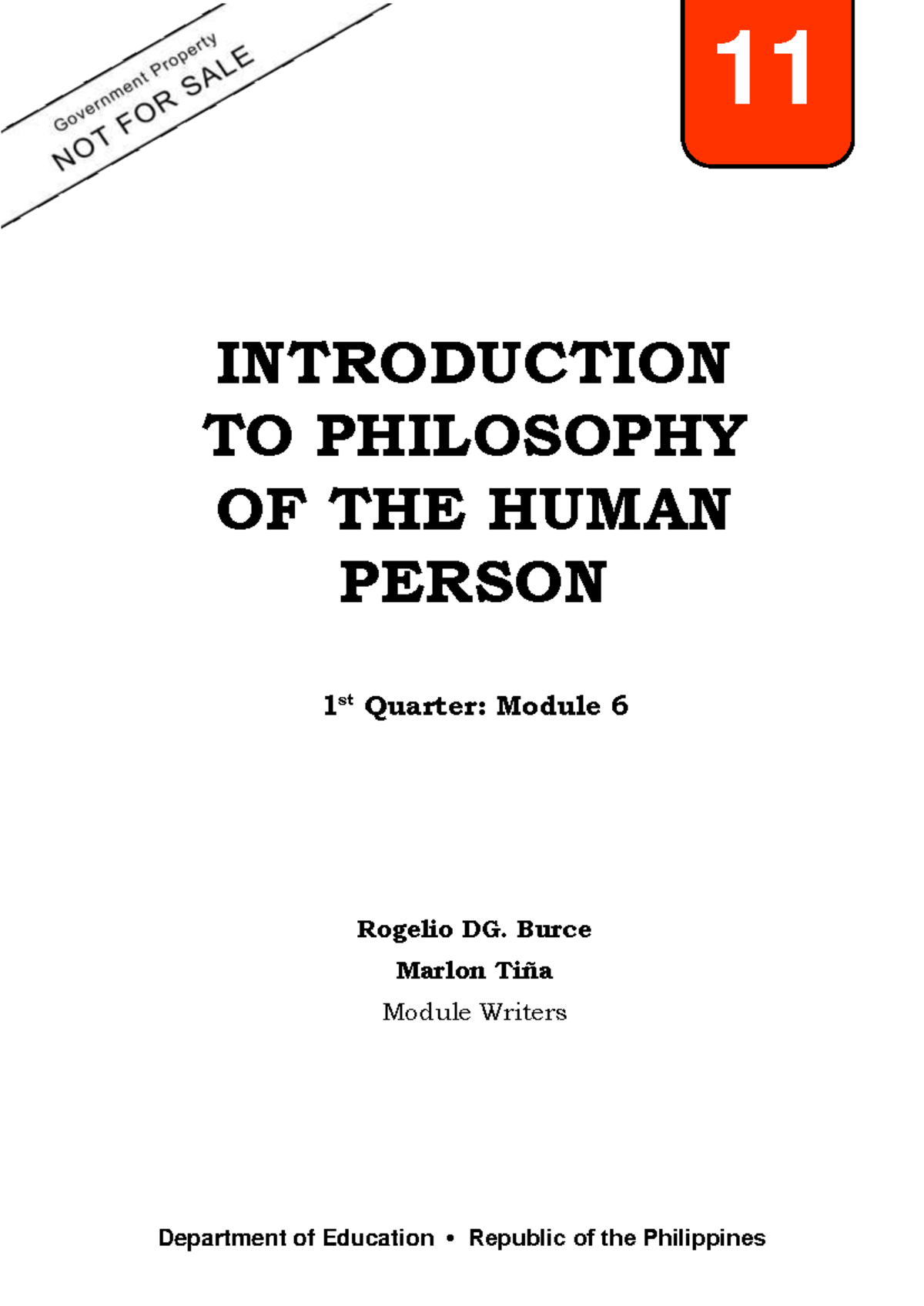 Grade 11: Intro to Philosophy of the Human Person - Module 6 on Biases ...