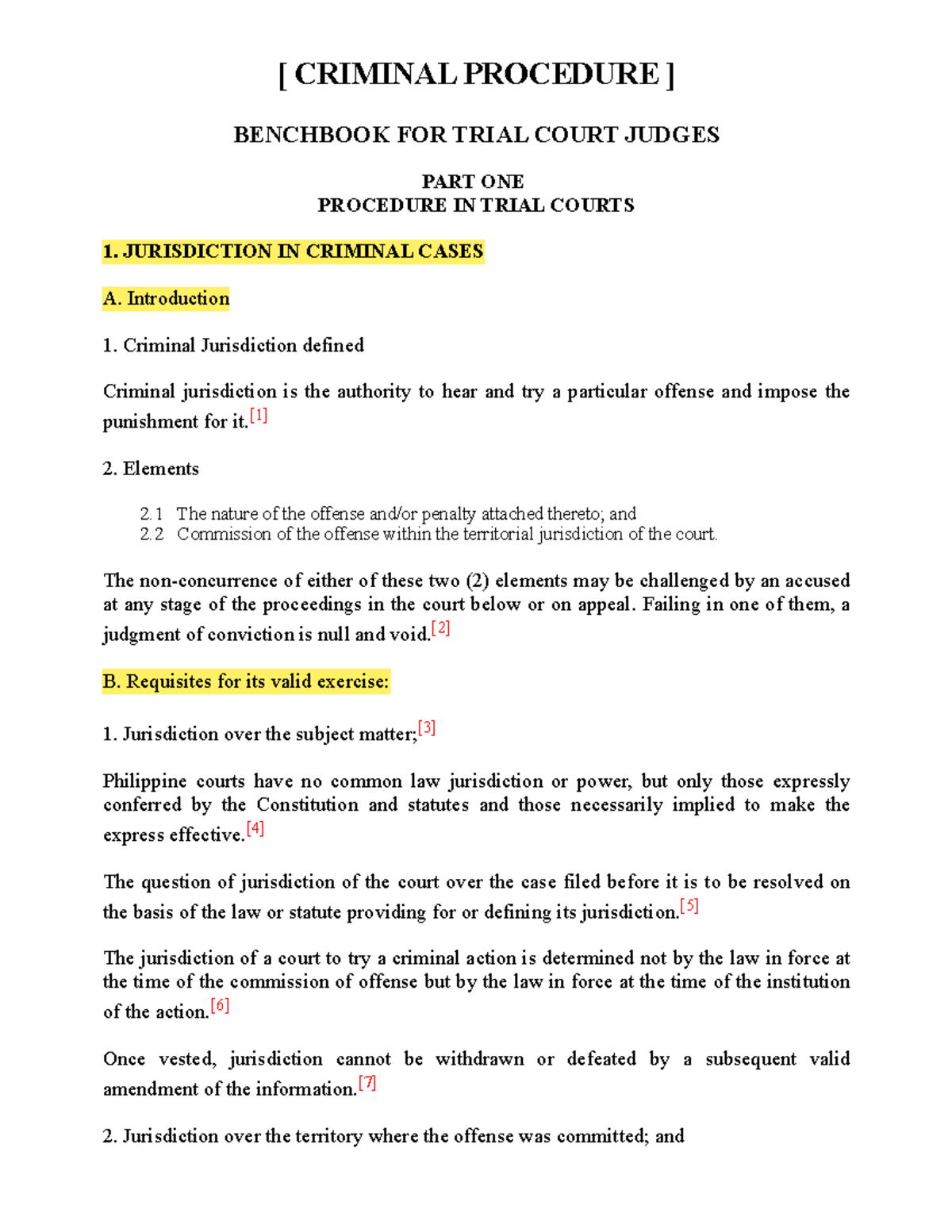 Criminal Procedure SC Benchbook: A Guide for Trial Court Judges - Studocu