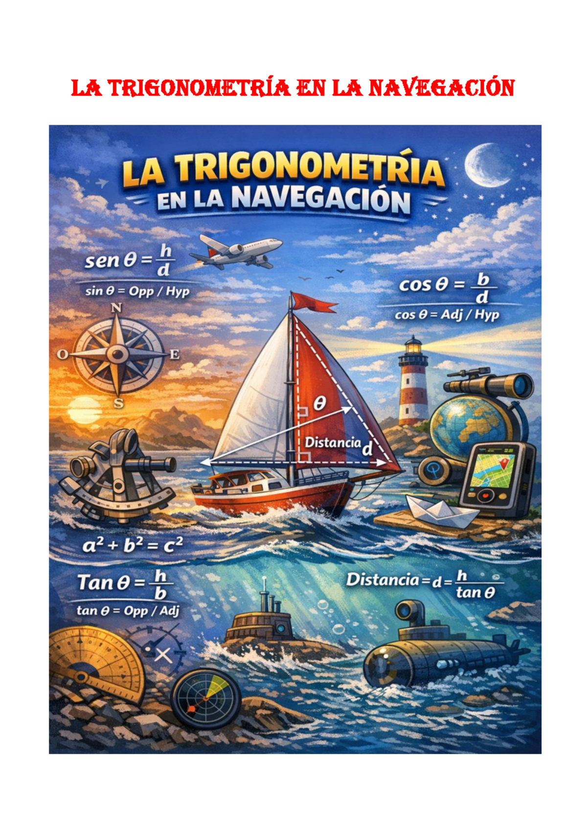 LA TRIGONOMETRÍA EN LA NAVEGACIÓN: CONCEPTOS CLAVE #1 - Studocu