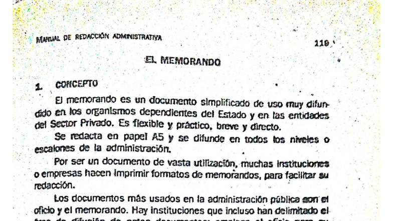 Manual de Redacción Administrativa: El Memorando (119) - Document Preview