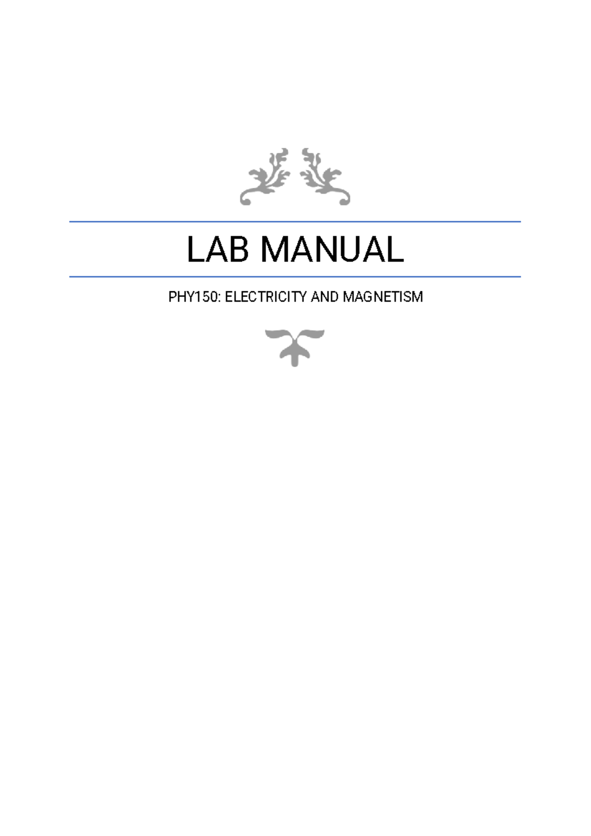 Lab Manual for PHY150: Phet Simulations on Electricity & Magnetism ...