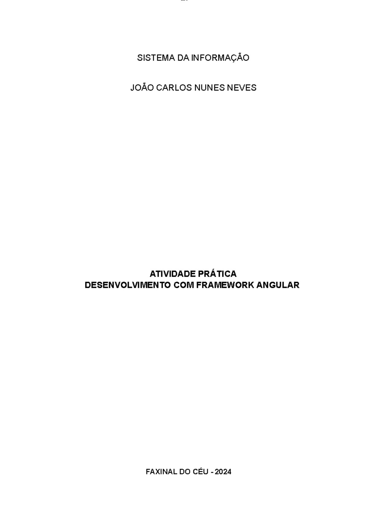 Atividade Prática de Desenvolvimento Web com Angular - AULA 2024 - Studocu
