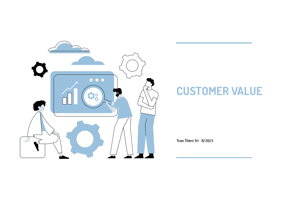 CUSTOMER VALUE: Understanding Economic Worth and Perception - Studocu