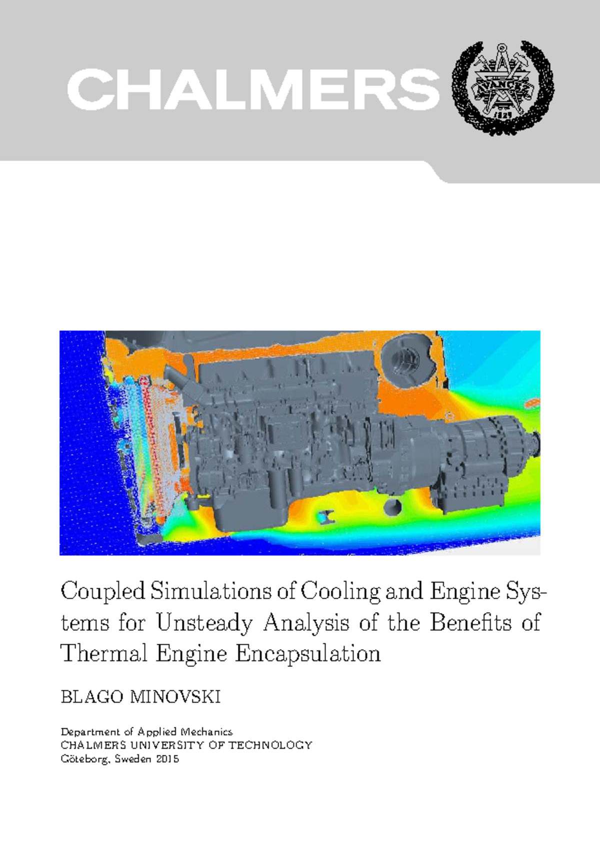 Coupled Simulations of Cooling & Engine Systems: Thermal Encapsulation ...