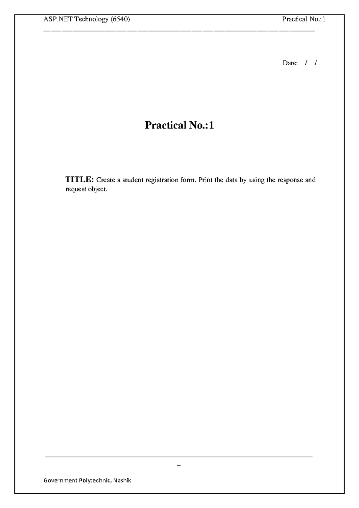 ASP Assignment