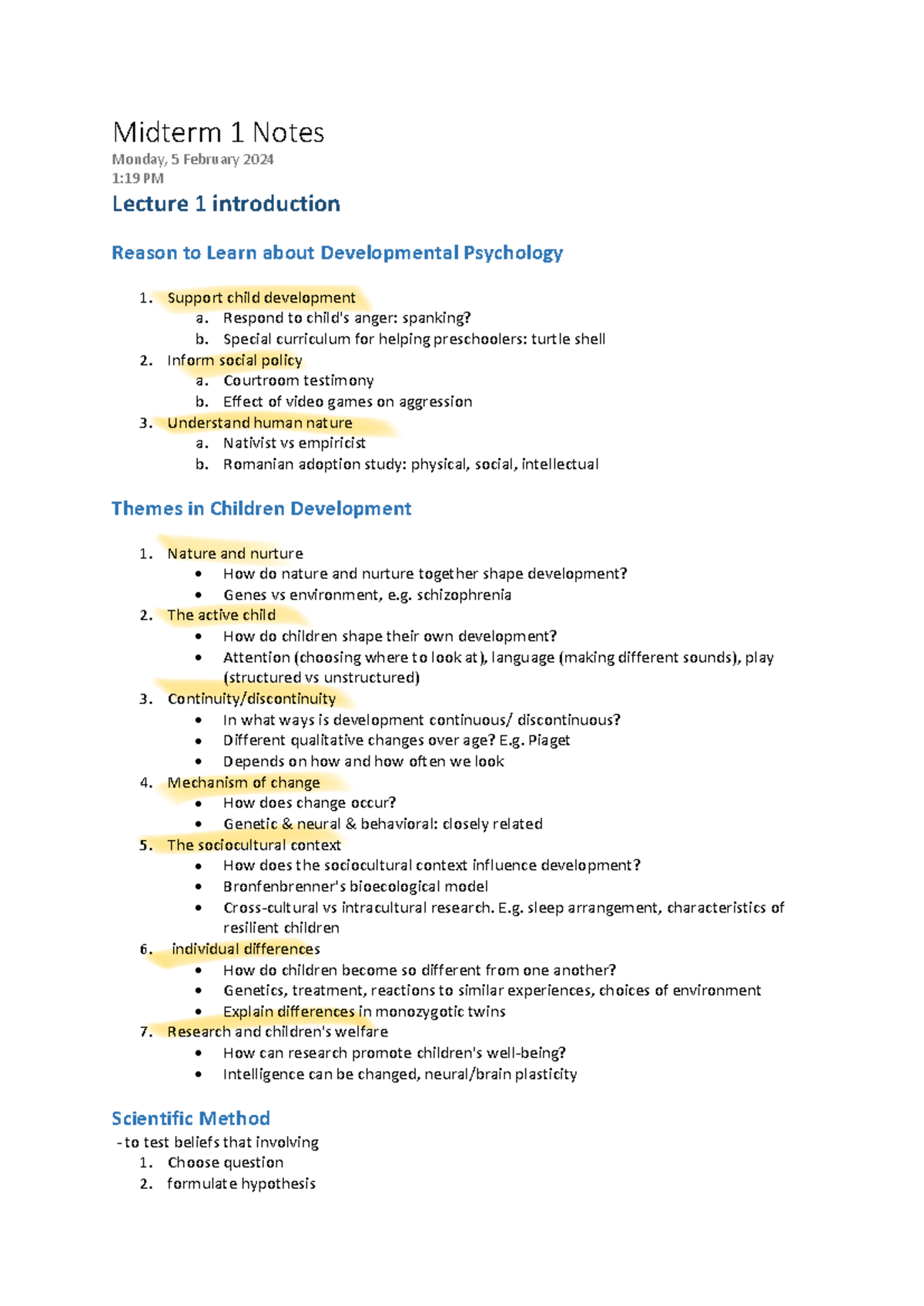 Midterm 1 Notes - .... - Midterm 1 Notes Monday, 5 February 2024 1:19 ...