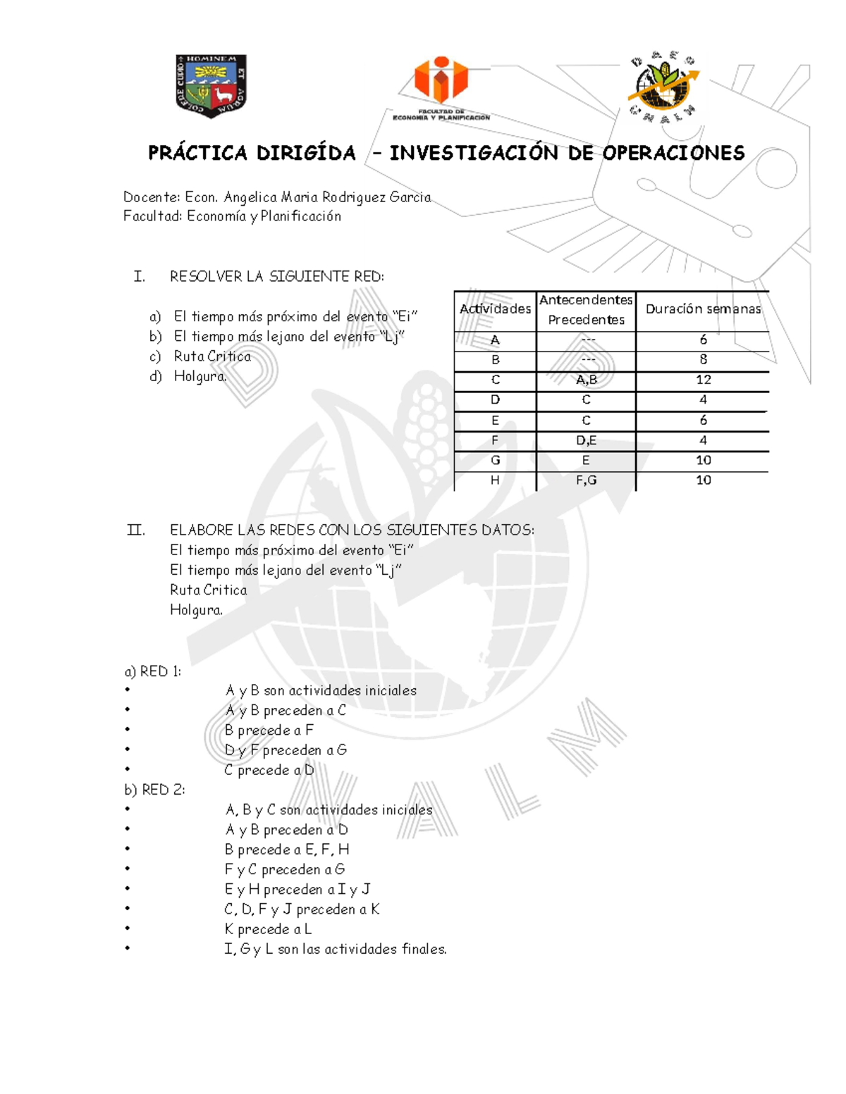 Practicadirigida Pr Ctica Dirig Da Investigaci N De Operaciones