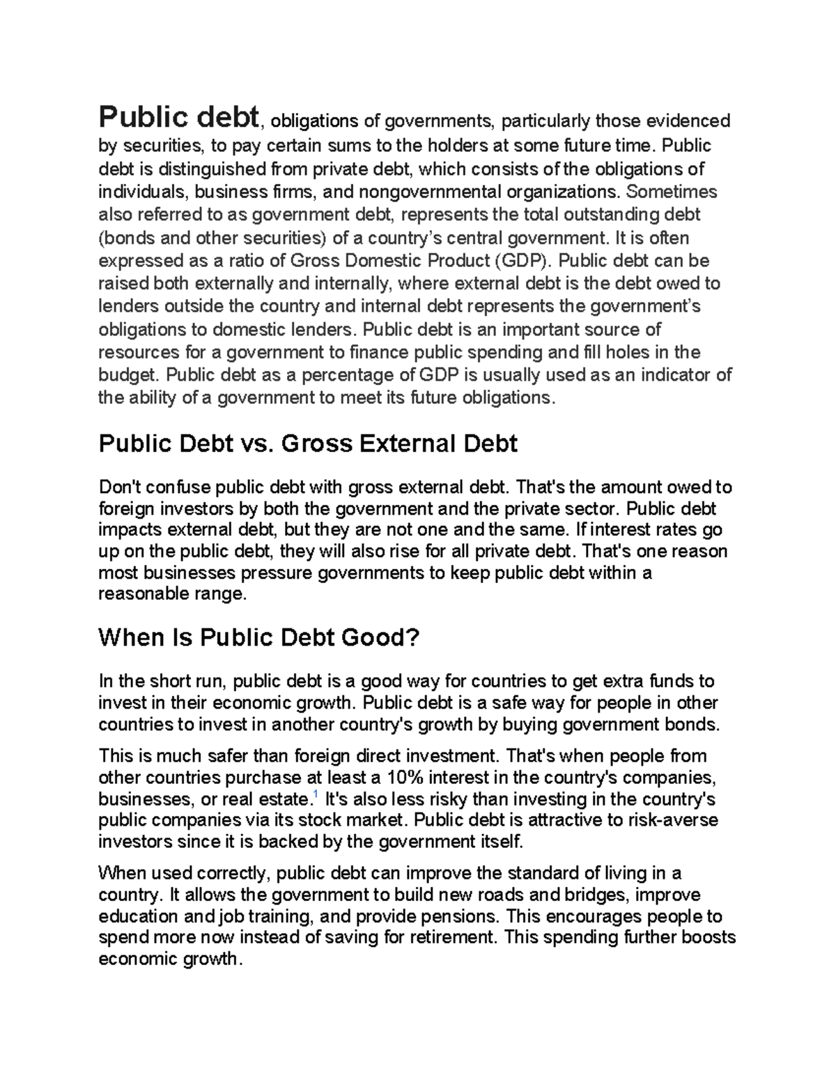 Public Debt Analysis: Understanding Government Obligations and Impacts ...