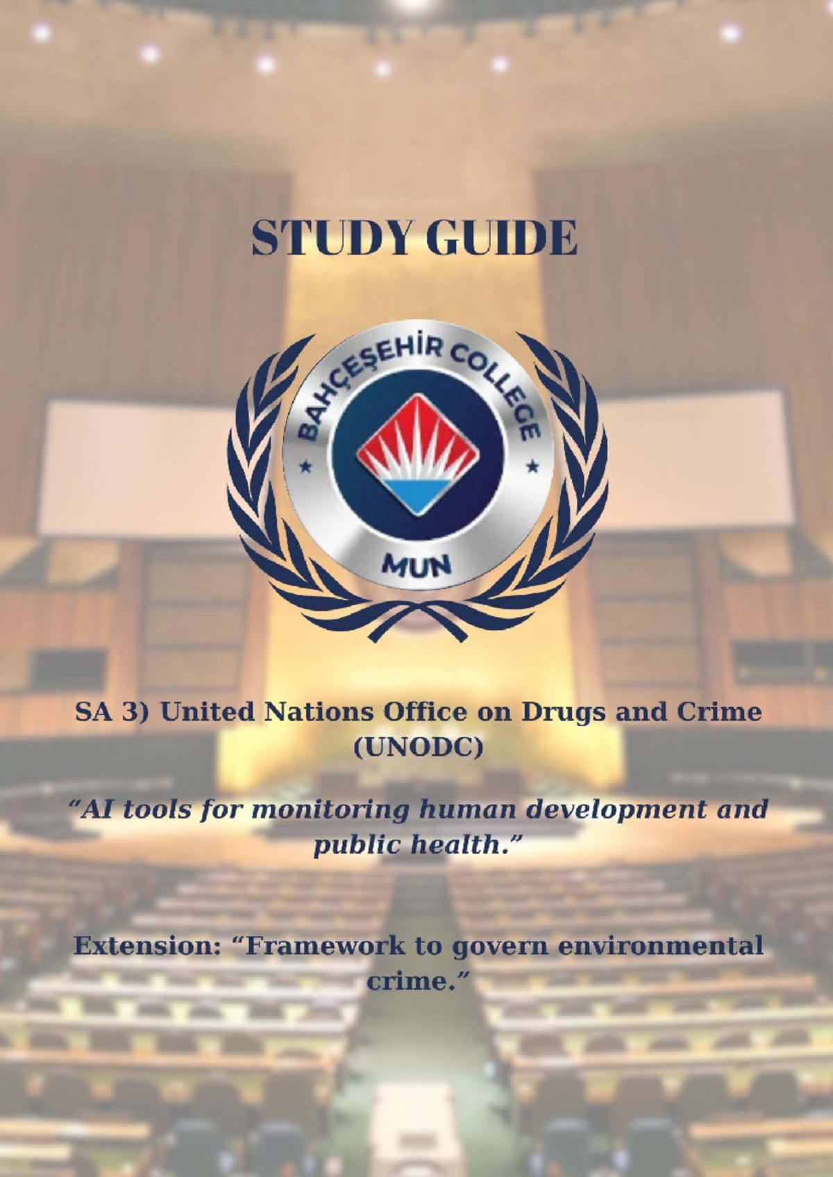 MUN 2023 SA3 Study Guide: AI & Human Development Insights - Studocu