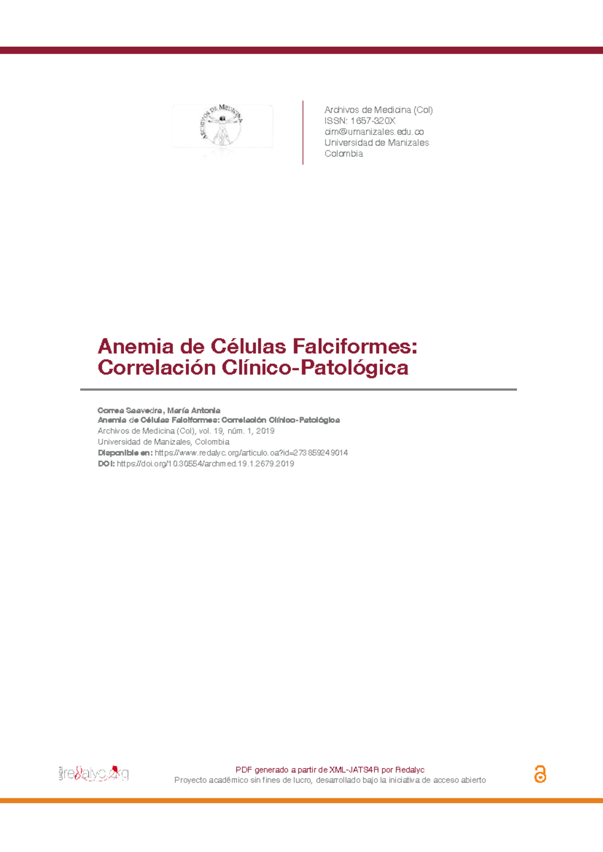 Anemia de Células Falciformes: Correlación y Complicaciones - KJML ...