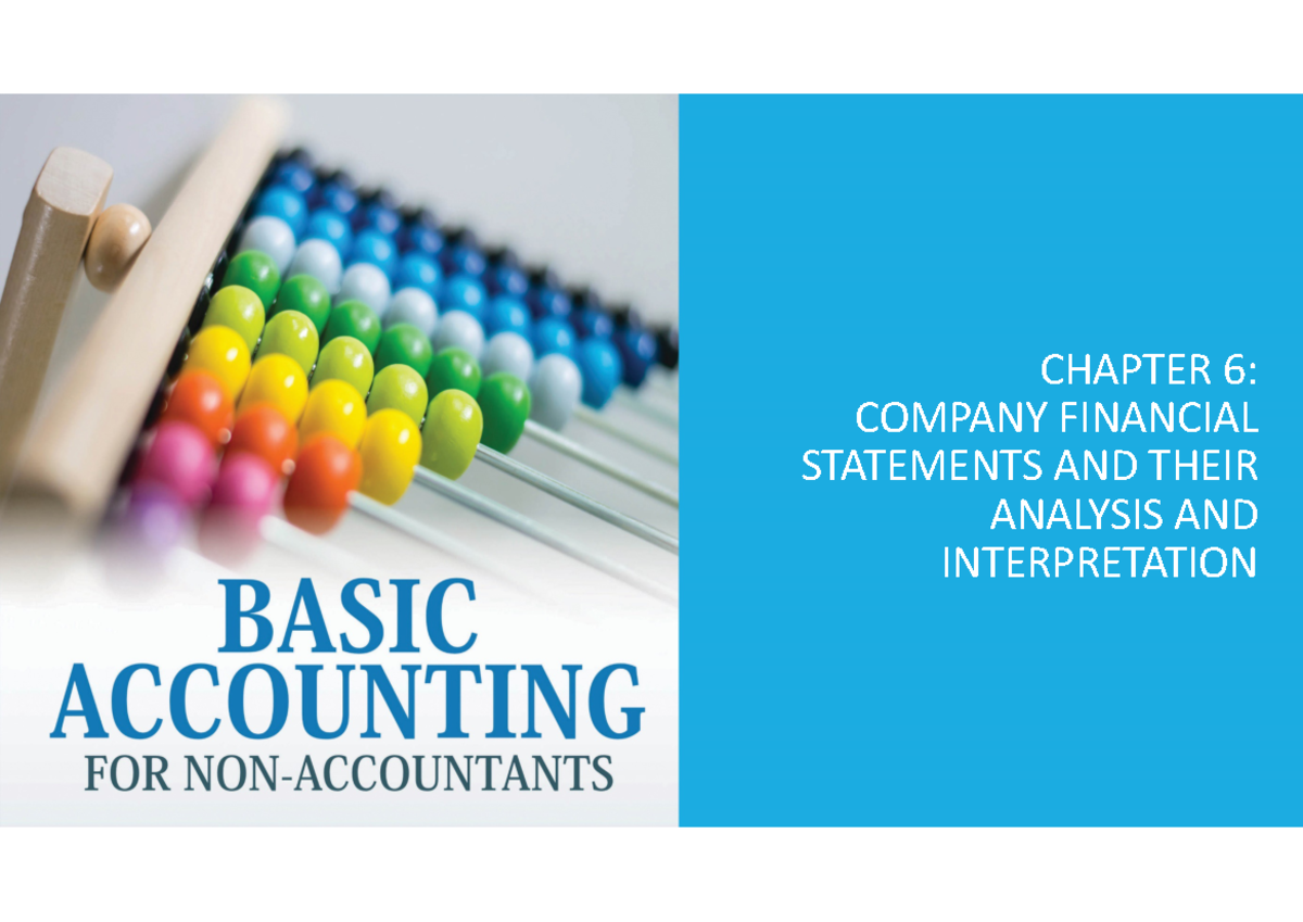 Chapter 6: Company Financial Statements & Analysis (Course Code) - Studocu