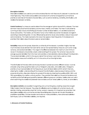 Stats-1 - Notes about the fundamentals of Statistics - MTM 2209 ...
