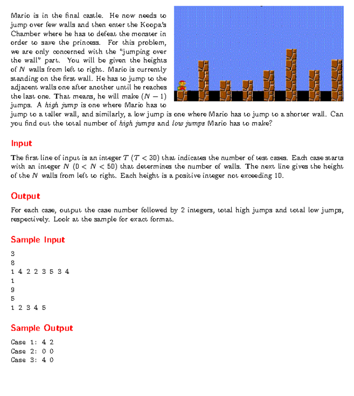 E - Study and Learn: Mario's Jump Analysis (CS101) - Studocu
