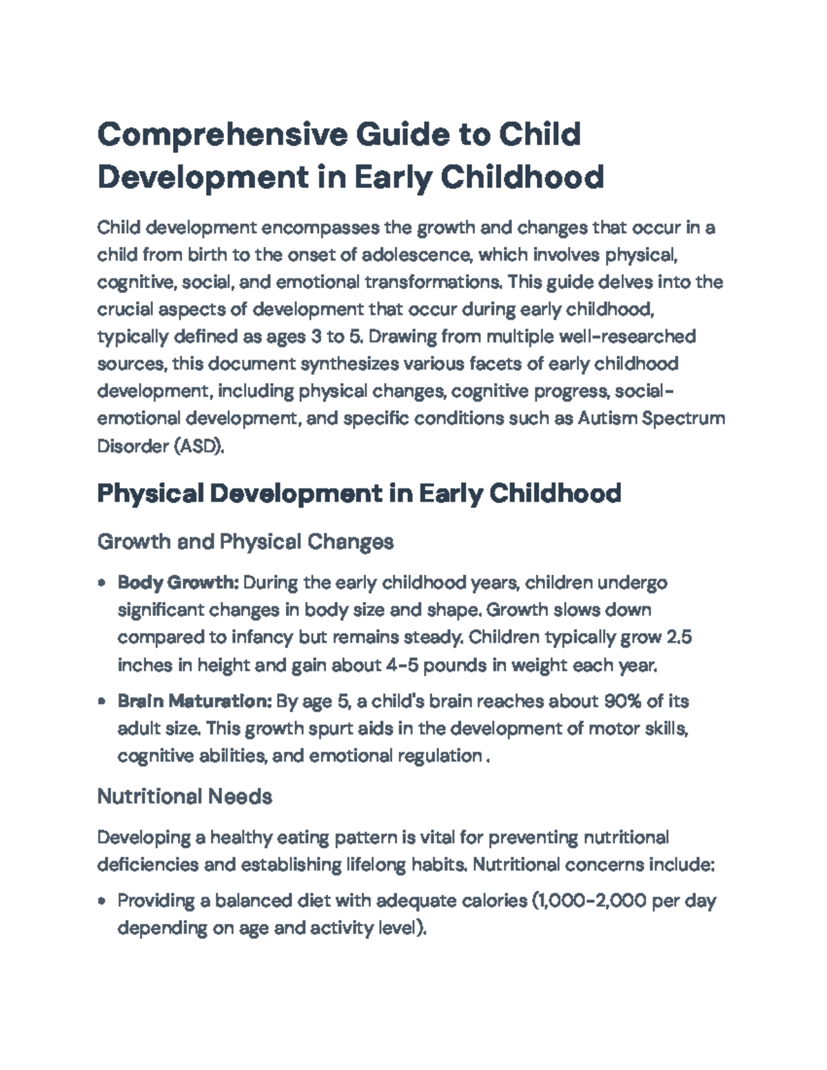 Comprehensive Guide to Child Development in Early Childhood (EDUC 101 ...