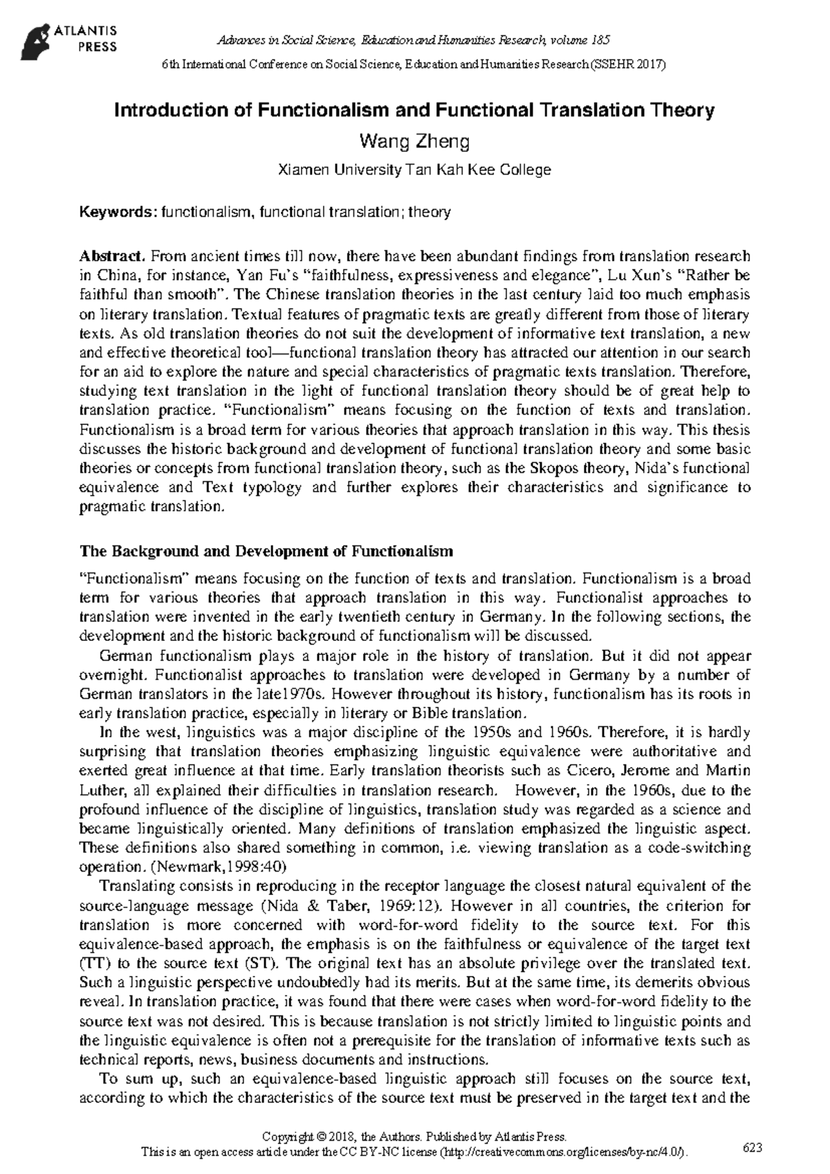 25891687 - Overview of Functionalism in Translation Theory - Studocu