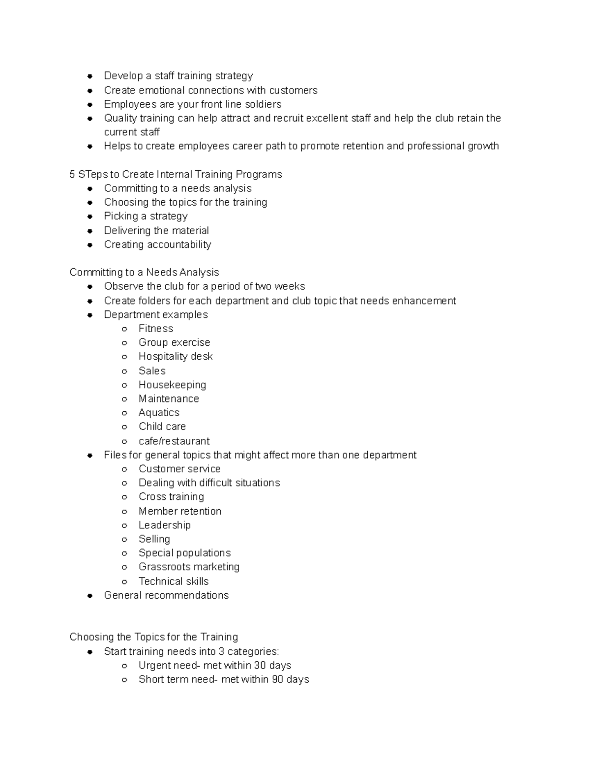 Staff Training & Development Strategies for Wellness Professionals ...