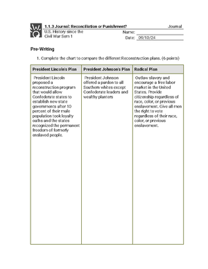 1.1.3 Journal - Reconciliation or Punishment (Journal) (1) - 1.1 