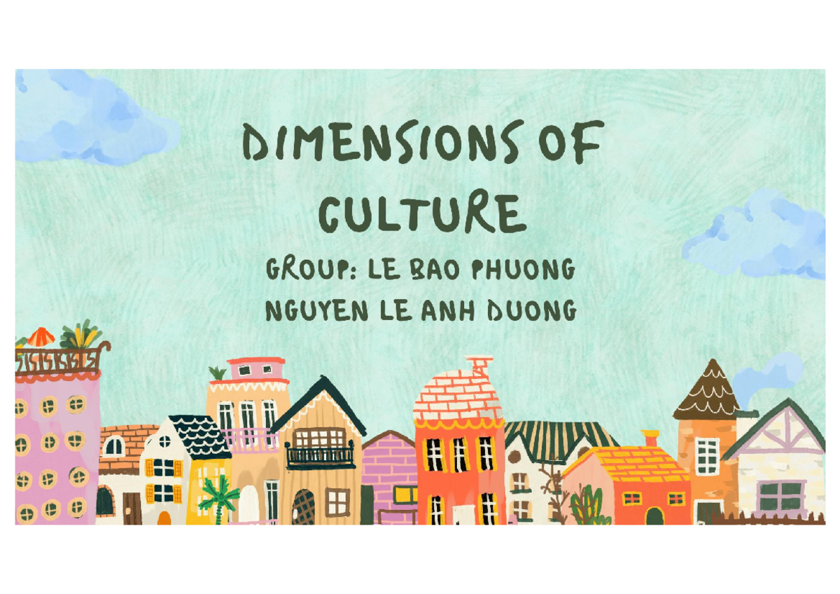 CULTURAL DIMENSIONS: INDIVIDUALISM VS. COLLECTIVISM ANALYSIS - Studocu