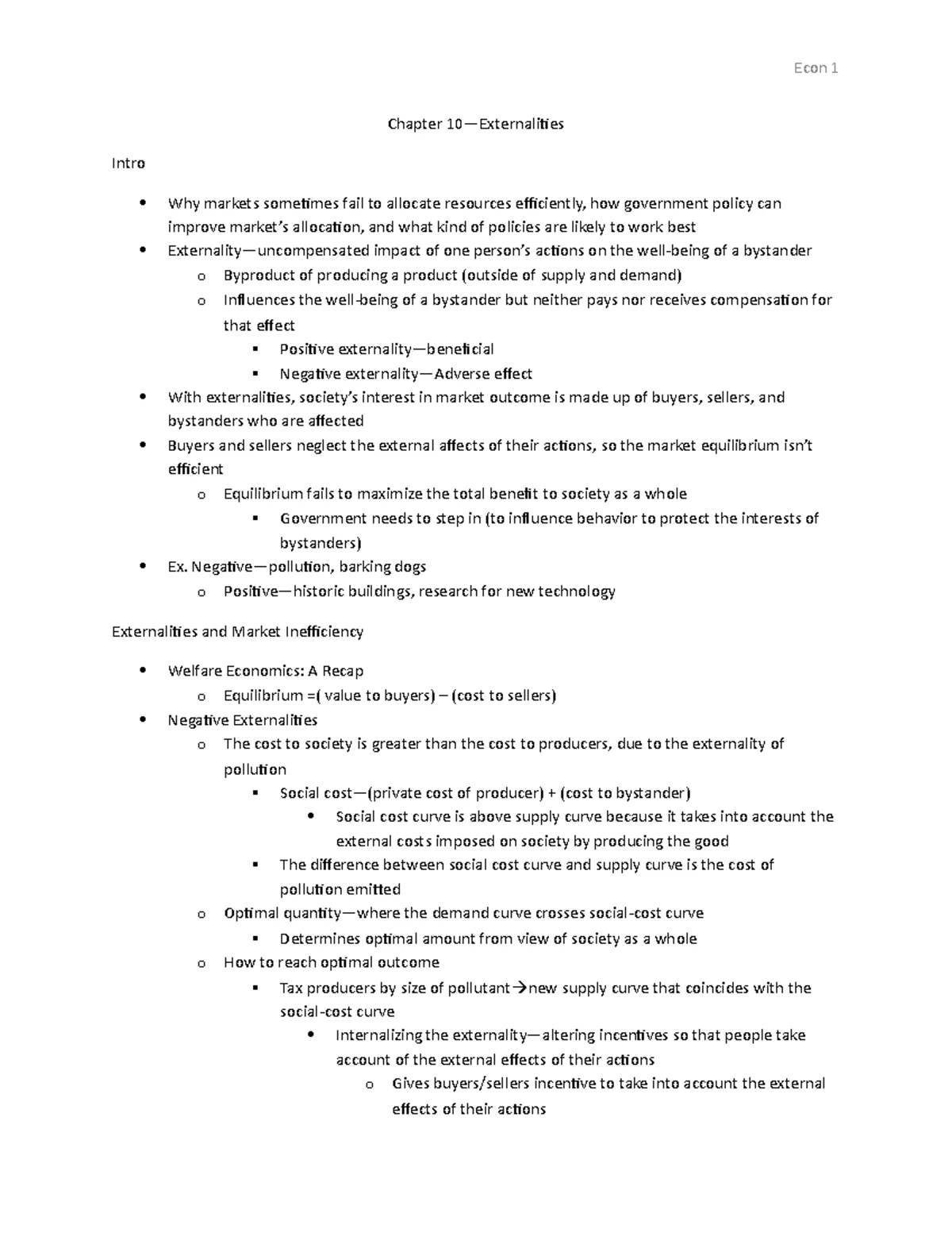 Econ Chapter 6 Notes - Summary Principles of Economics - Econ 1 Chapter ...