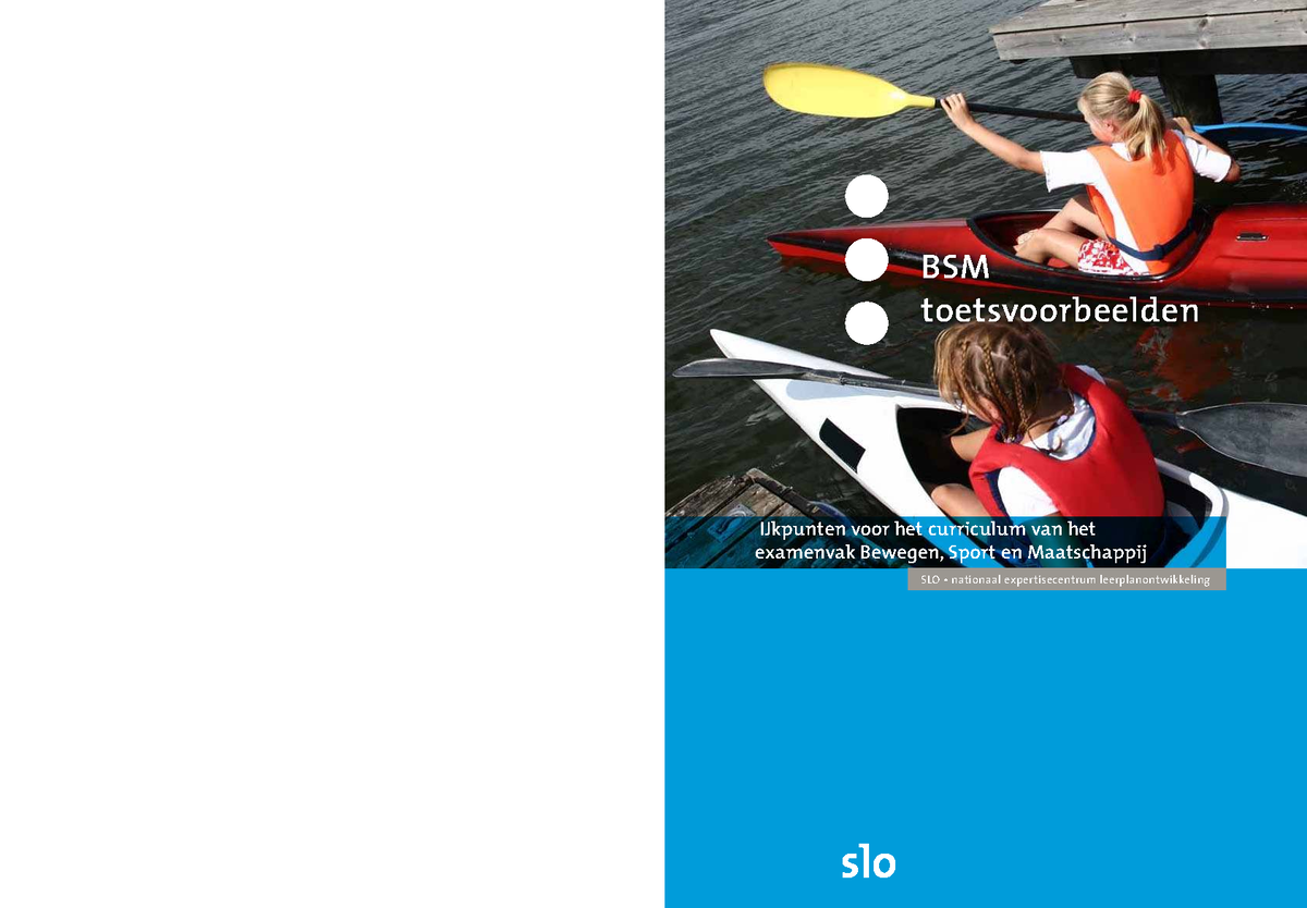 Toetsvoorbeelden voor BSM: Kwaliteit en Evaluatie van Toetsing ...