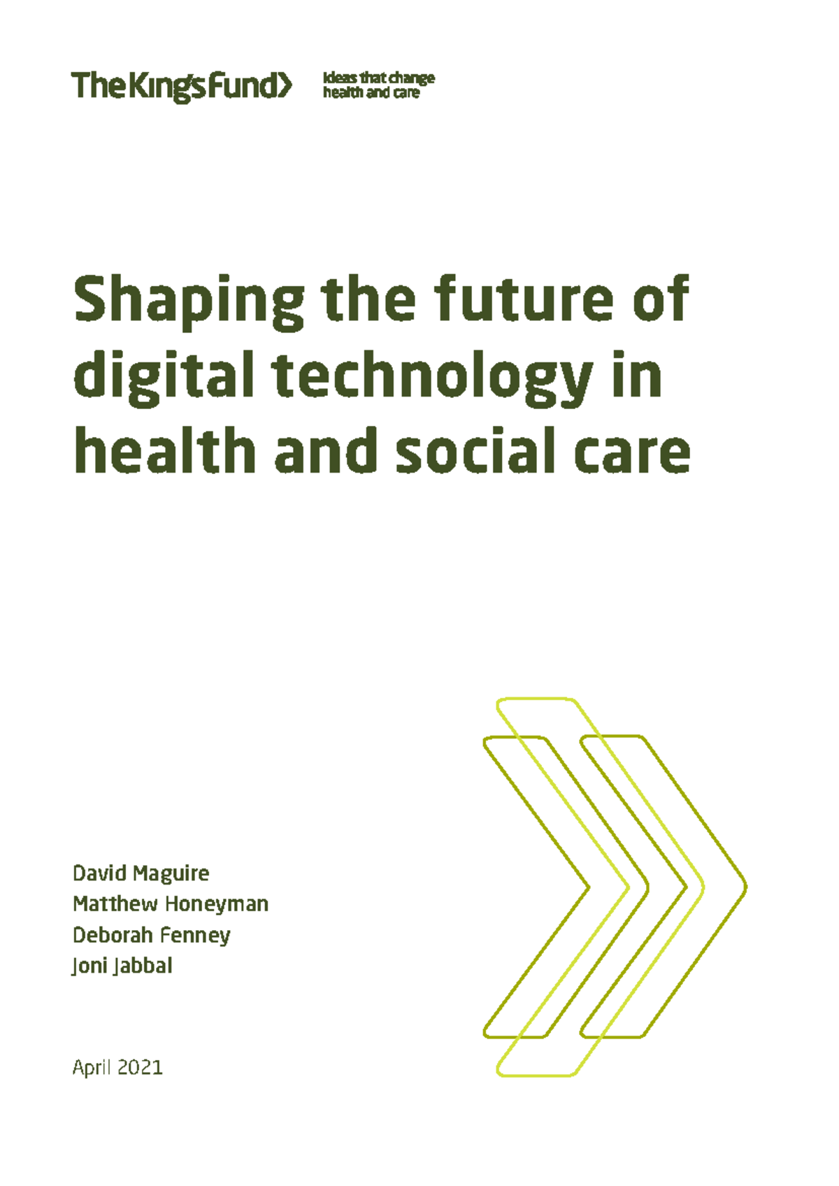 Shaping the Future of Digital Tech in Health & Social Care: Insights ...