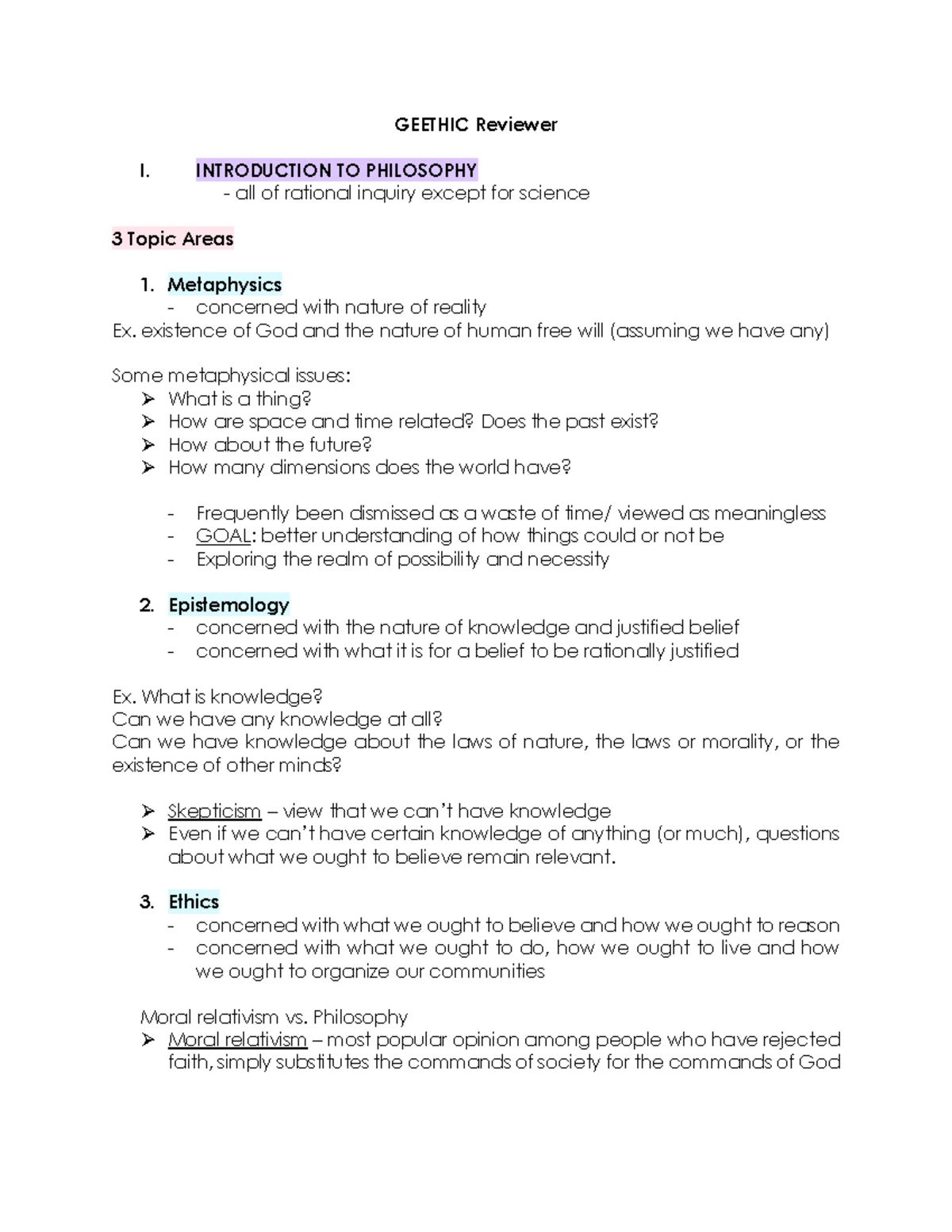 G Eethics Individual Reflection Paper Lucerio, Jerald - LUCERIO, Jerald ...